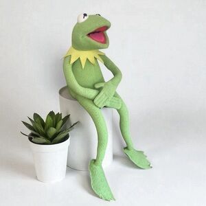 Vintage 90’s Eden KERMIT THE FROG Poseable Plush Toy NEW